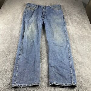 Levis Strauss Relaxed Fit Mens 40x32 Blue Medium Wash High Rise VTG